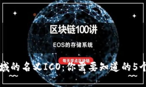 区块链领域的名义ICO：你需要知道的5个关键要素
