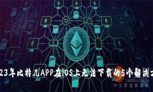 2023年比特儿APP在iOS上无法下载的5个解决方案